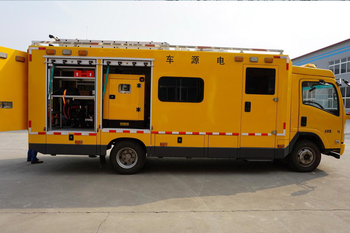 广元发电机租赁施工现场