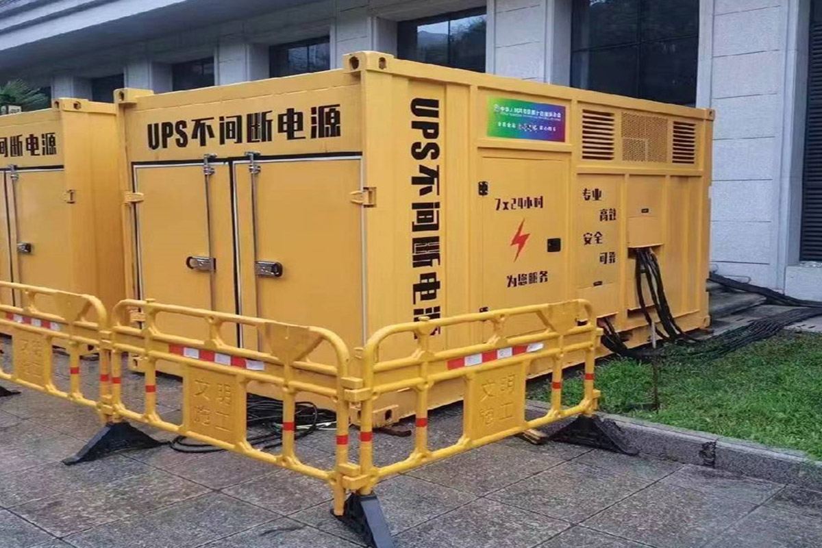 广元发电机租赁施工现场