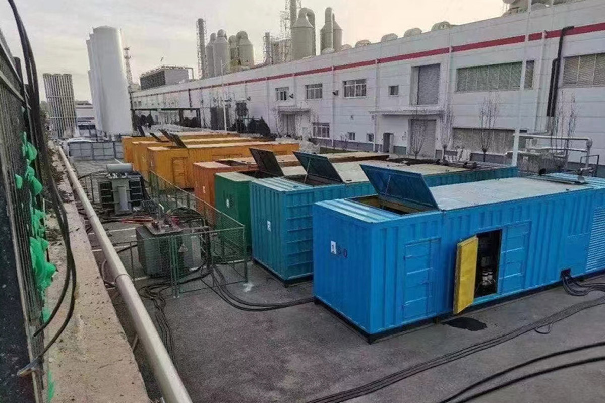广元发电机租赁施工现场